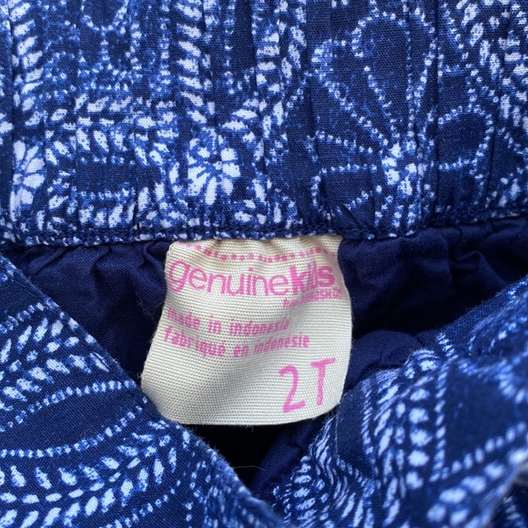 Navy blue floral paisley Genuine Kids for OshKosh skirt size 2T - Picture 4 of 5